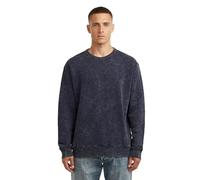G-STAR 8719965012981 Sudadera para Hombre Washed R Sw, Azul Salute Smokey GD D27082-d575-h592, XXL