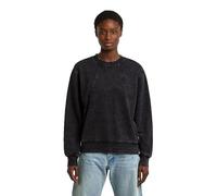 G-STAR 8719965012981 Sudadera para Mujer Washed A Line Script Sw Wmn, Negro Dk Black Smokey GD D27173-d969-h590, XL