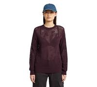 G-STAR 8719965012981 Sudadera Pointelle de Punto Wmn para Mujer, Rojo Maroon D27724-b754-671, L