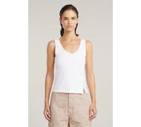 G-Star Asymmetrical Zip Slim Tank Top White Talla: M | Camisetas de Tirantes Outlet | Mujer | Blanco