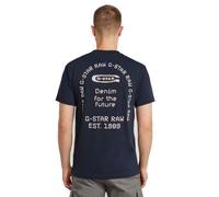 G-STAR Back Gr Arch R T Camiseta, Azul (Salute D26047-c336-c742), XL Hombres