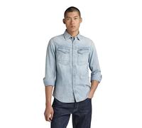 G-STAR Camisa Dakota Slim para Hombre, Azul (Sun Faded Blue Mist D23616-D252-G342), L