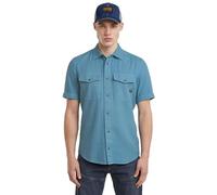 G-STAR Marine Slim Short Sleeve Shirt Camisa, Azul (Niagara GD D19751-d454-h055), XS para Hombre