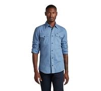 G-STAR Camisa Marine Slim, Camisetas para Hombre, Azul (Deep Wave Gd D20165-7647-d853), S