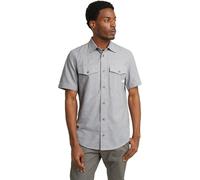 G-STAR Camisa Marine Slim, Camisetas para Hombre, Multicolor (Correct Winter Grey/Ecru D19751-d123-g301), M