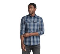 G-STAR Camisa Marine Slim, Camisetas para Hombre, Multicolor (Rank Blue Vanderbilt Check D20165-d412-g092), XS