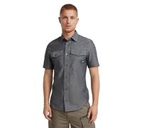 G-STAR Camisa Marine Slim, Camisetas para Hombre, Multicolor (Salute/Milk D19751-d123-d851), L