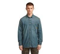 G-STAR Camisa Regular One Pocket para Hombre, Azul (vintage gold digger D27083-D303-H117), XXL