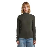 G-STAR Camiseta A-Line Slim Rib Mock para Mujer, Gris (asfalt D26905-E136-995), XL