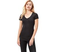 G-STAR Camiseta básica Cuello de Pico para Mujer, Negro (Black D07211-3310-990), XL