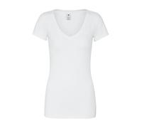 G-STAR Camiseta básica Cuello de Pico para Mujer, Blanco (White D07211-3310-110), M