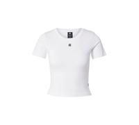 G-STAR Para Mujer Camiseta Cropped Mini Slim, Blanco (White D26446-3310-110), S