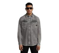 G-STAR Camiseta Dakota Slim para Hombre, Gris Sun Faded Graphite Grey D23616-d540-h162, XXL