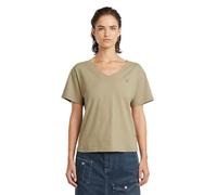 G-Star Camiseta de Mujer Open V Relaxed Top, Beige Light Toggee D26067-d601-c626, XS