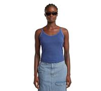 G-STAR - Camiseta de Tirantes de Espagueti para Mujer, Azul (Mid Blue GD D26612-d968-h362), S