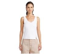 G-Star Camiseta de Tirantes para Mujer con Cremallera asimétrica, Blanco White D26226-d275-110, XS