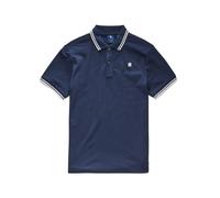 G-STAR Dunda Slim Stripe Polo para Hombre, Azul (Sartho Blue D17127-5864-6067), XS