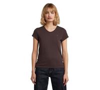 G-STAR Camiseta Eyben Slim V Top 2.0 para Mujer, Beige (chocolate plum D24533-4107-G692), L