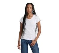 G-STAR Camiseta Eyben Slim V Top 2.0 para Mujer, Blanco (White D24533-4107-110), S