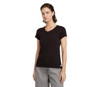 G-STAR Camiseta Eyben Slim V Top 2.0 para Mujer, Negro (dk Black D24533-4107-6484), S