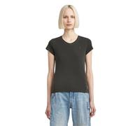 G-STAR Camiseta Overdyed Eyben Slim V-Neck Top 2.0 para Mujer, Gris (asfalt gd D24533-B059-B575), L