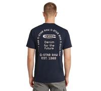 G-STAR Camiseta para Hombre Back Graphic Arch, Azul (Salute D26047-c336-c742), XXL