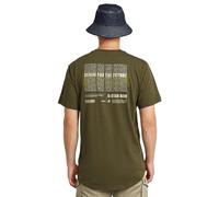 G-STAR Camiseta para Hombre Lash Back Gr. R T, Verde Shadow Olive D26043-c372-b230, M