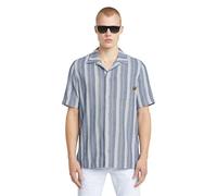 G-STAR Camiseta para Hombre One Pkt Regular s, Deep Blue Irregular Stripe D26183-d916-h058, S