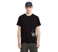 G-STAR Sprayed Gr R T Camiseta, Negro Dk Black D26819-d976-6484, M Hombres