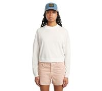 G-STAR Camiseta para Mujer Constructed LS Wmn, Blanco Lt Chalk D26611-d601-1284, L