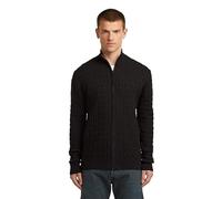 S Cardigan de punto con estructura de cadena - Negro - Hombre