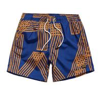 G-STAR Dirik Allover Badeshorts Swim Trunks, Multicolor Ballpen Blue Seven Four Eleven D24767-c331-d051, S Hombres