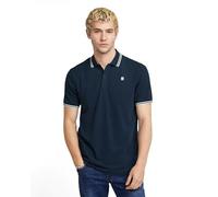 G-STAR Dunda Slim Stripe Polo para Hombre, Azul (Sartho Blue D17127-5864-6067), XXL