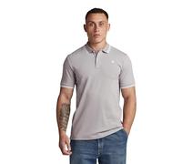 G-STAR Para Hombre Polo Dunda Slim Stripe, Gris (Grey Alloy D17127-5864-G276), S