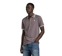G-STAR Dunda Slim Stripe Polo para Hombre, Gris (Rabbit D17127-5864-g077), XS