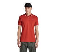G-Star Para Hombre Polo Dunda Slim Stripe , Naranja (rooibos tea D17127-5864-G052), S