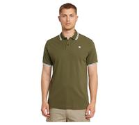 G-STAR Dunda Slim Stripe Polo para Hombre, Verde (Shadow Olive D17127-5864-B230), XXL