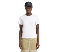 G-STAR Embro Logo R T Wmn Camiseta, Blanco White D26248-d101-110, S Mujeres