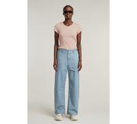 G-Star Eyben Slim V T 2.0 Liquid Pink Talla: S | Camisetas de Seda Outlet | Mujer | Rosa