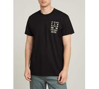 G-Star G-Star - Camiseta Text Chest de hombre. Negro Talla 42