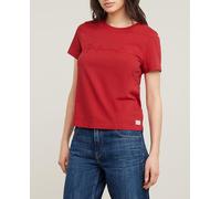 G-Star G-Star - Top G-Script Shiny de mujer. Rojo Talla 38