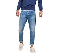 G-STAR Jeans 3301 Regular Tapered para Hombre, Azul (worn in azure 51003-B631-A795), 33W / 30L