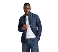 G-Star Para Hombre Camisa Dakota Slim , Azul (worn in deep sea D23616-D252-G133), XXL