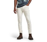 G-STAR Hombres D-Staq 3D Slim Jeans, Blanco (White Gd D05385-c258-g006), 33W / 32L