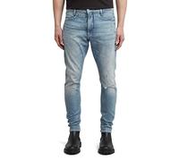 G-STAR Hombres D-Staq 3D Slim Jeans, Multicolor Vintage Antalya Blue Destroyed D05385-e106-h541, 29W / 32L