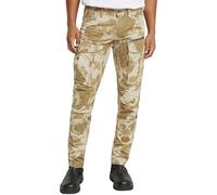 G-STAR Hombres Rovic Zip 3D Regular Tapered Pants, Multicolor (Dk Brick GD Glitch Beach Camo D02190-d955-h174), 33W / 30L
