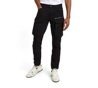 G-STAR Hombres Rovic Zip 3D Regular Tapered Pants, Negro (Dk Black GD D02190-d752-b564), 27W / 30L
