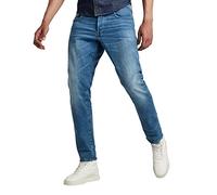 G-STAR Jeans 3301 Regular Tapered para Hombre, Azul (worn in azure 51003-B631-A795), 32W / 34L