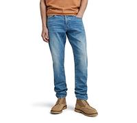 G-STAR Jeans 3301 Regular Tapered para Hombre, Azul (worn in azure 51003-B631-A795), 34W / 34L