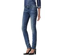G-STAR Lynn Mid Waist Skinny Jeans Mujer, Azul (Medium Aged 60885-6550-071), 28W / 34L